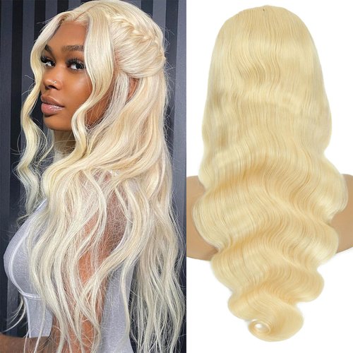 LADYWIGSDZ 613 Lace Front Wig Human Hair 13x4 Lace Frontal Human Hair Wigs Body Wave Light Blonde Color HD Lace Frontal Wigs Human Hair Pre Plucked 613 Wigs (613 Color 13x4 Lace Front Wigs, 20 Inch)