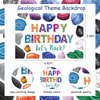 Balterever Geology Birthday Party Decorations for Boys and Girls Crystal Themed Birthday Party Decorations Geology Birthday Party Banner Backdrop for Rocks Geology Birthday