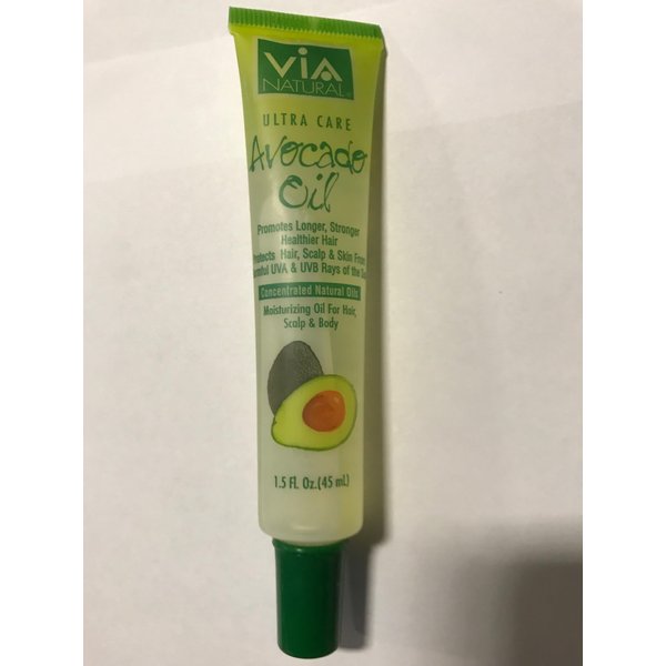 Via Natural Ultra Care - Avocado Oil, Promotes hair growth, makes hair stronger, healthier hair, concentrated natural oil, natural oi