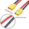 LinsyRC 1pc XT90-S Anti-Spark Female Connector to XT90 Male Connector Extension Cable 30CM 10AWG for RC Model Vehicle Aircraft Model (XT90 Extension Cable)