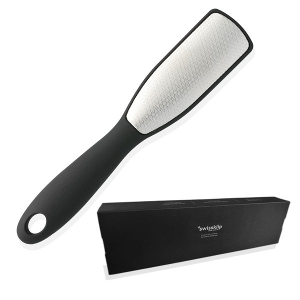 Swissklip Foot File Callus Remover for Feet I A Perfect Heel Scraper for Cracked Heels I Luxurious Foot Scraper for Callus Removal and Dead Skin Remover for Feet (1 Pack)