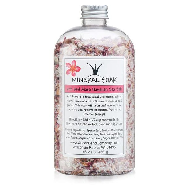 Queen B Mineral Soak Bath Salt Soothe Muscles & Remove Impurities 16oz