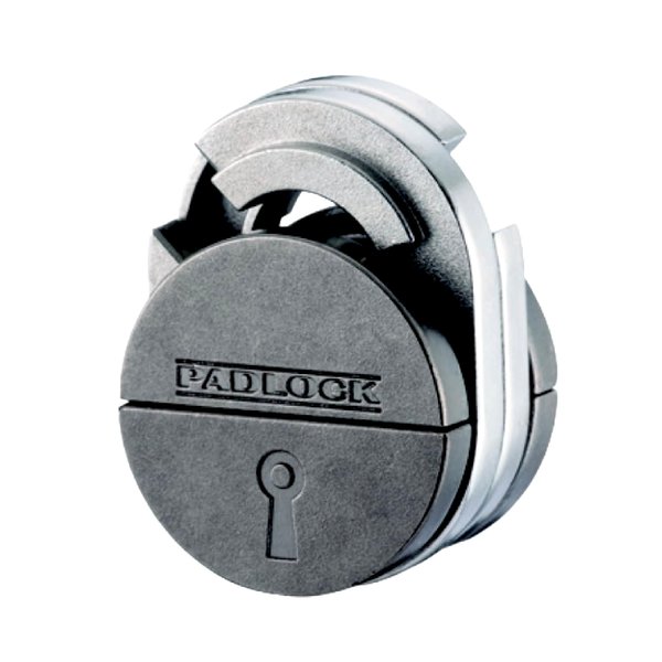 PADLOCK Hanayama Cast Metal Brain Teaser Puzzle _ Level 5 Difficulty Rating