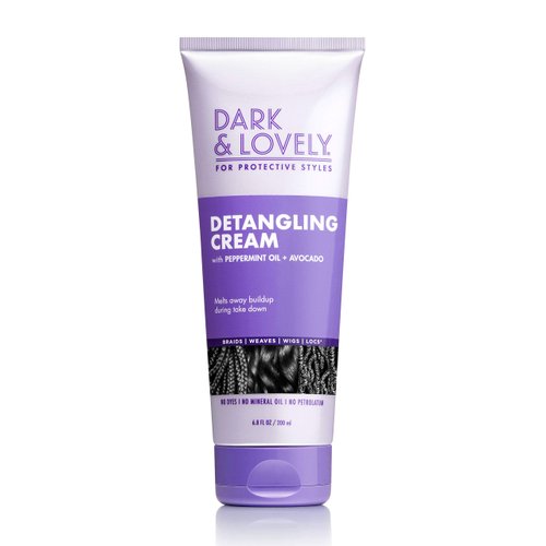 SoftSheen-Carson Dark&Lovely For Protective Styles Detangling Cream With Peppermint&Avocado Oil for Braids,Weaves,Wigs&Locs No Dyes,No Mineral Oil,No Petrolatum SoftSheen-Carson 6.8 Fl Oz
