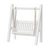 Dollhouse Miniature Porch Swing, 1:12 Dollhouse Swing Wooden Vivid for Craft Lover for Home, 1/12 Miniature Porch Swing Dollhouse Furniture Accessories
