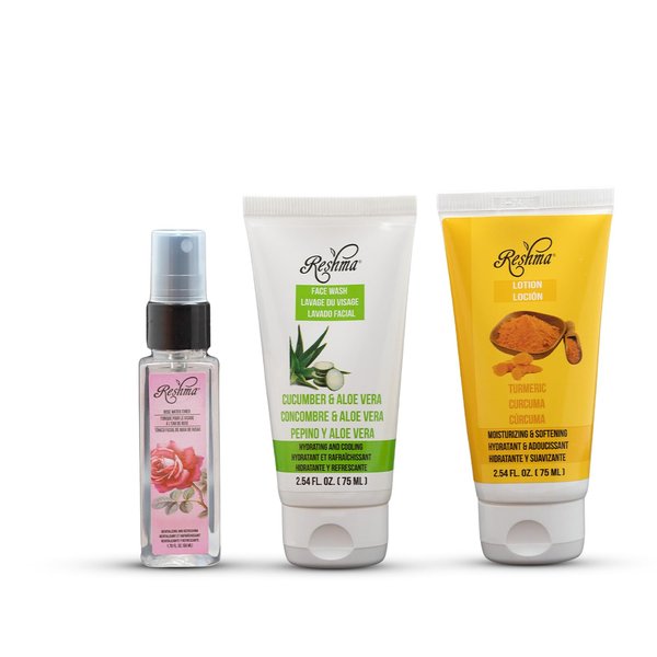 On-The-Go Skincare: Cleanse, Hydrate, Tone | For All Skin Types & Dull Skin | Gentle Face Wash, Lotion, and Facial Toner | TSA Approved | Removes Make Up | For Daily Use - Cruelty Free