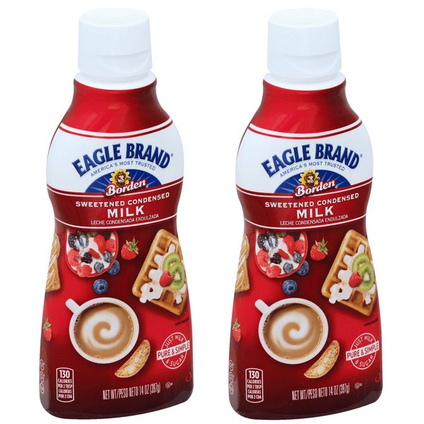 Eagle Brand Sweetened Condensed Milk Squeeze Bottle, 14 oz (2)