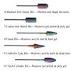 ERUIKA Nail Drill Bits Set, 10Pcs Tungsten Carbide Drill Bits for Nails Remove Acrylic Poly Nail Gel Polish, 3/32" Nail Files for Nail Cutter Cuticle Manicure