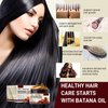 Batana Oil for Hair Growth, Organic Batana Oil, 100% Raw Batana Oil Hair Masks for Growth and Thickness, Deep Conditioning Hair Mask for Damaged Hair, Hair Serum for Frizzy Split Ends Hair Treatment