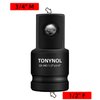 TONYNOL Impact Socket Adapter 1/2" F to 3/4" M,Cr-Mo Steel, Enhances Impact Driver Conversions, For Auto and Construction Use.