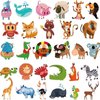 Ooopsiun Zoo Animals Temporary Tattoos for Kids- 100 Tattoos, Animals Birthday Party Decorations Supplies Favors for Kids Boys Girls