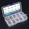 Glarks 200-Piece M3 4 5 6 8 Hex Allen Head Socket Set Screw Assortment Kit (304 Stainless Steel)