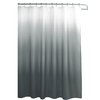 Creative Home Ideas Waffle Weave Shower Curtain Set, 70" x 72", Dark Grey Ombre 13 Piece