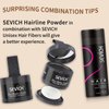 Sevich Hairline Powder，Instantly Conceals Hair Loss, Root Touch up Powder, Hair Shadow Toppers for Women & Men, Touch Up for Thinning Gray Hair, Windproof & Sweatproof, Dark Brown