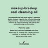 BOSCIA MakeUp-BreakUp Cool Cleansing Oil - Vegan & Cruelty-Free - Oil-Based Face Cleanser Makeup Remover - For Dry, Normal, Combination & Oily Skin Types - With Rose Hip & Vitamin E - 150 mL