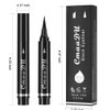 AMY'S DIARY 2 Pcs Waterproof Eyeliner Pen Super Slim&Thick Black Professional Makeup Liquid Eye Liner Pencil Long Lasting for Women(C1)