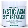 TreeActiv Cystic Acne Spot Treatment - Salicylic Acid, Acne Treatment for Face, Acne Spot Cream, Hormonal Acne Treatment, Acne Spot Treatment for Face and Body, Acne Cream for Teens & Adults 0.5 fl oz
