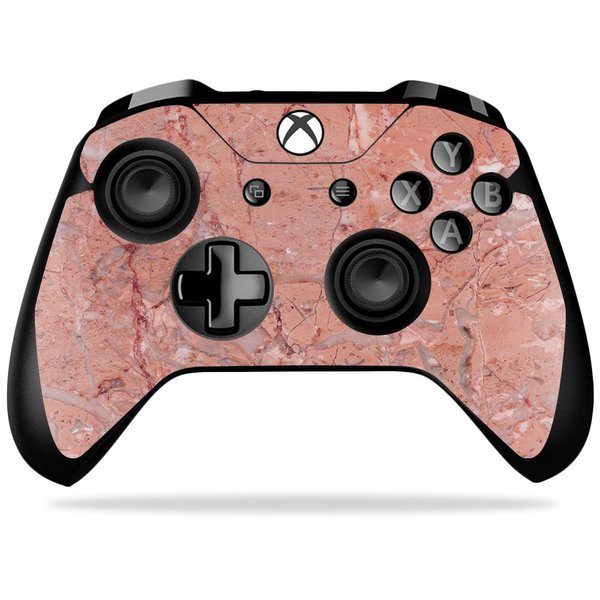 MightySkins Skin Compatible with Microsoft Xbox One X Controller - Pink Marble | Protective, Durable, and Unique Vinyl Decal wrap Cover | Easy to Apply, Remove, and Change Styles | Made in The USA