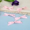 10 Pcs Bow Hair Clip Pink Ribbon Hair Clips Bow Hair Clip Ribbon Bows knot Hair Clips Silky Satin Hair Bows Hair Clip Pink Bow Hair Clips Ribbon Accessories for Girls Women