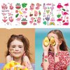 Qpout 20 Sheets Flamingo Tattoos 194 PCS Summer Temporary Tattoos for Kids Pink Cute Face Fake Tattoos Sticker for Girls Baby Shower Prizes Rewards Flamingo Party Supplies Decorations