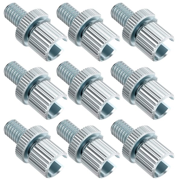PAGOW 8PCS Screw Metric Clutch Brake Cable Adjuster for Honda Yamaha Kawasaki Suzuki ATV Motorcycle, 8MM Universal Nut Bolts, Silver