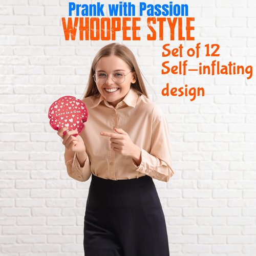 Love Stinks Whoopee Cushions - Set of 12 - Valentine's Day and Gag Party Favors