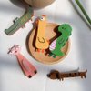 minkissy Cartoon Cute Hair Clips 5pcs Animal Hair Barrettes For Girls Lovely Cat Dog Acrylic Alligator Hairgrip Hair Decorative Headwear Girls Hair Accessories（Random Style）