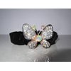 Generic Butterfly shaped hair tie pony tail holder scrunchie with crystals