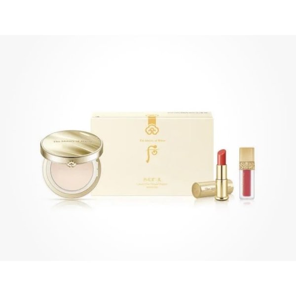 The History of Whoo Gongjinhyang Mi Luxury Glow Pressed Powder No. 21 Korea Beauty Set