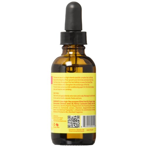 Virgin Hair Fertilizer Oil - Roots and Scalp Treatment for Thinning or Breaking Hair | Natural Hair Products | African American Hair Products | Enriched with Jamaican Black Castor Oil