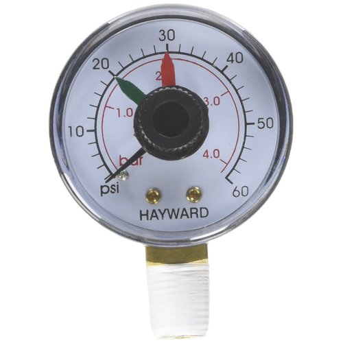 Hayward ECX271261 Boxed Pressure Gauge with Dial Replacement for Select Hayward Filter and Multiport Valve