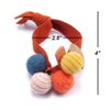 Womens Girls 4 Pack Colorful Small Pom Pom Balls and Star Elastic Hair Ties Rings Ponytail Holder Hair Accessories