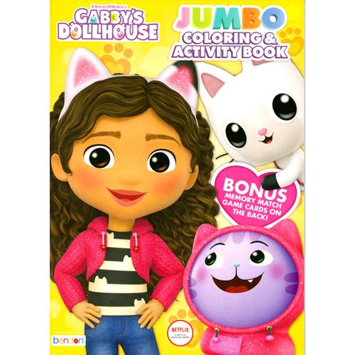 Gabby's Dollhouse Coloring Acitivty Book Set for Kids, Girls - Bundle with PlayPack, Kids Coloring Book and More