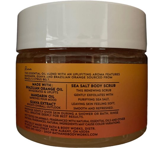 REVIVE Aromatherapy BRAZILIAN ORANGE Sea Salt BATH Body Scrub 17oz