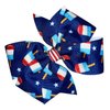 Red, White, & Blue Popsicle Pinwheel Hair Bow 4"