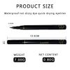 1 pack black eyeliner pen with 1 pack eyebrow brush,#002