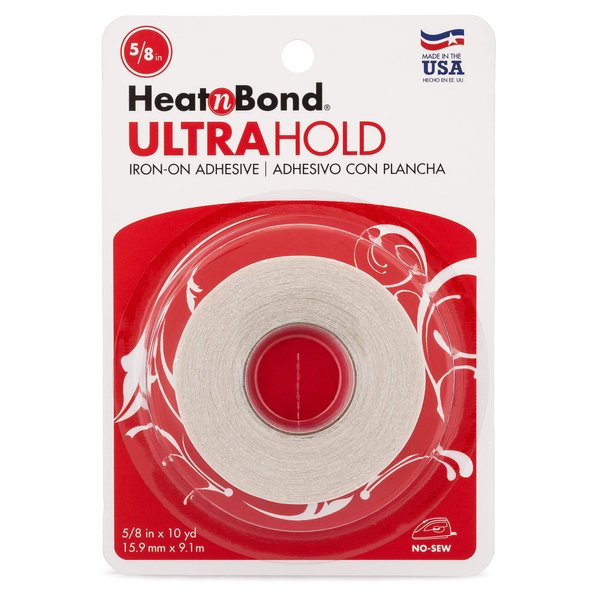 HeatnBond UltraHold Iron-On Adhesive, 5/8 Inch x 10 Yards