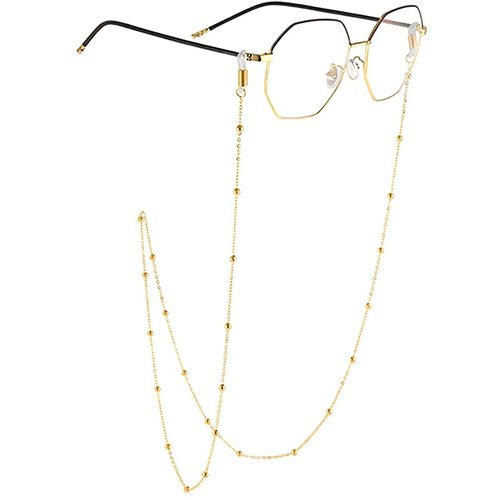 AllenCOCO Glasses Chain, Eyeglass Strap For Women Sunglasses - 14K Gold Eyeglasses Chain, Eye Glasses Holders Around Neck
