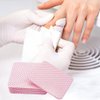 200 PCS Glue Wiping Cloth Eyelash Extension Glue Remover Lint Free Wipes Dry Pads Non- Woven Fabric Wiper for Nail Polish Home Salon (Pink)