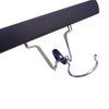 2 Pcs Hair Extensions Hanger, Wigs Storage Hair Hanger, Wooden Hanger with Anti-Slip Stickers Hair Extension Hangers for Wigs (Black)