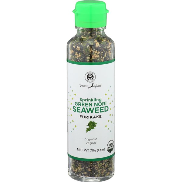 Muso From Japan Sprinkling Green Nori Seaweed Furikake, No Additives, Vegan Friendly, USDA Certified Organic, 2.5 Ounce (Pack of 6)