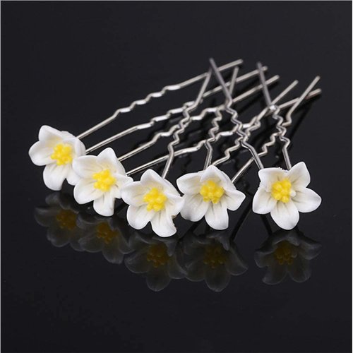 AKOAK 20 Pcs Tiara Hair Insert U-Shaped Small Hair Fork Small Lily Braided Hair Tray Bridal Tiara Hair Set Wedding Accessories Women Hair Set Accessories