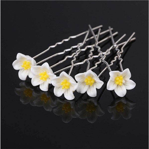 AKOAK 20 Pcs Tiara Hair Insert U-Shaped Small Hair Fork Small Lily Braided Hair Tray Bridal Tiara Hair Set Wedding Accessories Women Hair Set Accessories