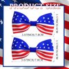 4th of July Bows Hair Clips, 4th of July Hair Accessories for Women Girls 2Pcs 4th of July Hair Clips Patriotic Hair Bows Red White White And Blue