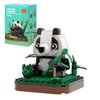 MEIEST Mini Animals Building Blocks Set,Land Animal Themed Collection Construction Building Bricks Toy,Cute Home Decors,6+(Panda)