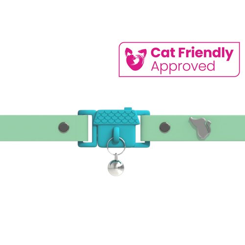Kittyrama Meadow Cat Collar with Bell. Cat Friendly Award Winner. Approved by Vets and Cat Experts. Breakaway Cat Collars Quick Release. Kitten Collar. Won't Rub Fur. Lightweight, Soft & Comfy