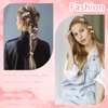 30PCS Bow Hair Clips Satin Mini Bowknot Barrettes Non-Slip Ribbon Hairpins Kawaii Claw Clip Small Pins Metal Sweet Hairstyle Accessorie for Women Girl Toddlers(pink+black+white)