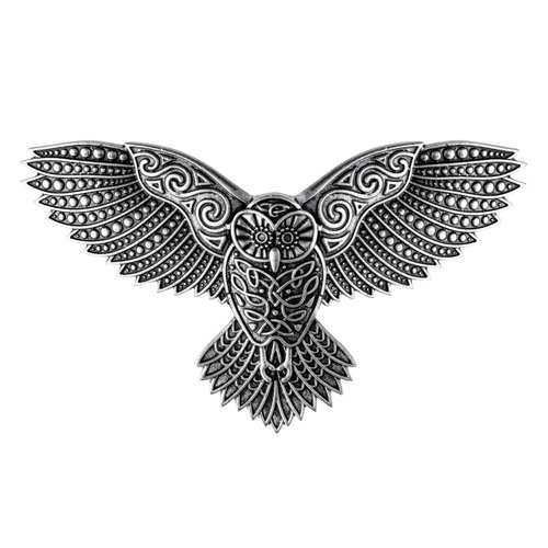 HAQUIL Vintage Antique Celtic Owl Hairpin Hair Stick Barrette Hair Accessory for Women
