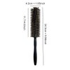 Round Hair Brush with Natural Boar and Nylon Bristles, Small Volumizing Hair Brush - 1.65 Inch Diameter Barrel (12 Rows)