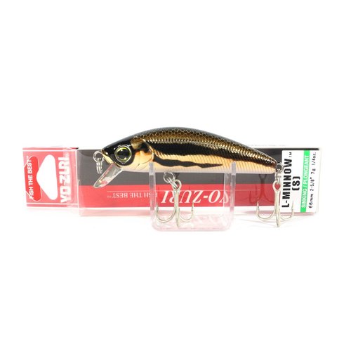 Duel Yo-Zuri F1168-M37 L-Minnow Sinking Lure, Gold Flame ,66mm 2-5/8'